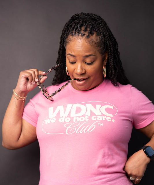 WDNC Puff Print Pink Womens Tee